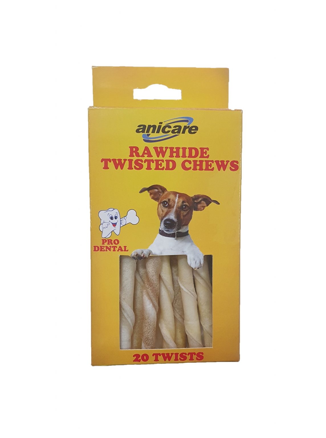 RAWHIDE TWISTED CHEWS (PRODENTAL) Anicare Ltd.